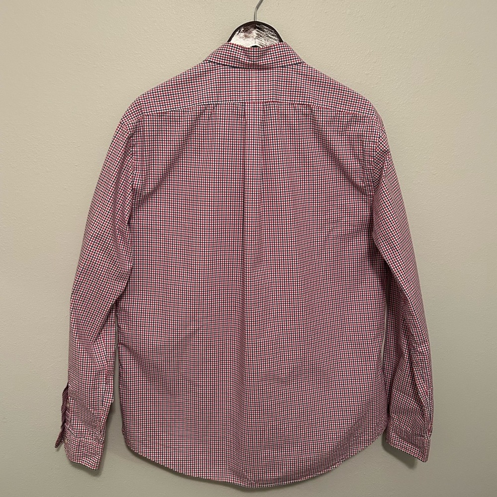 Ralph Lauren Men's Red and Blue Plaid Shirt - XL Slim Fit - 100% Cotton - Picture 5 of 8